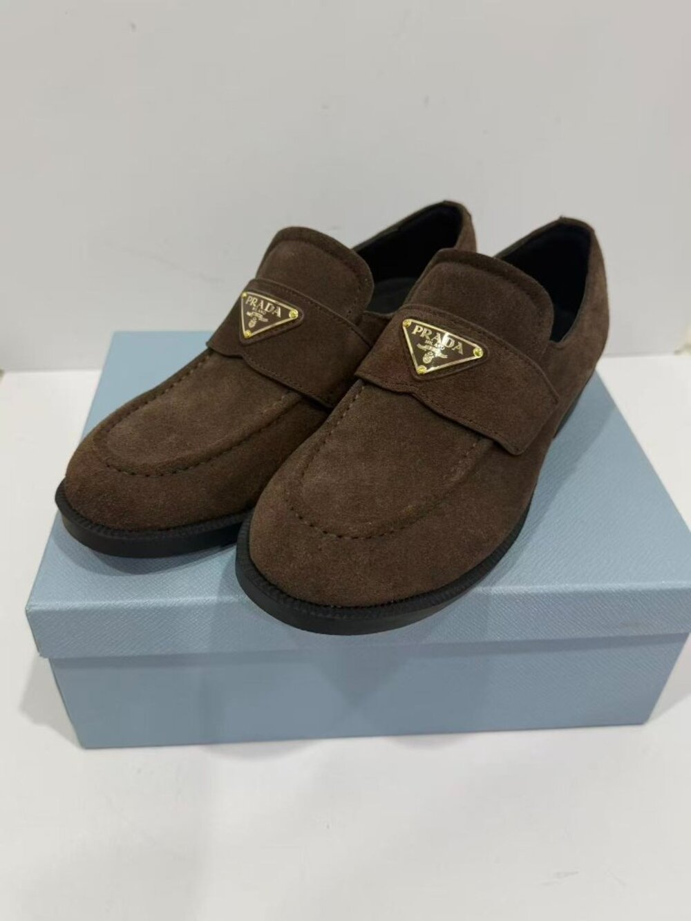 Prada Women's Brown Loafers - Picture 6 of 6